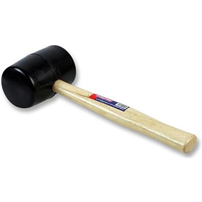 Duratool D00091 1kg (32oz) Rubber Mallet, Black, Beige Quality Head with Sturdy Wooden Handle, Ideal for Softer Touch Tasks Tiling, Furniture Assembly, Automotive, Landscaping Duratool D00091 1kg (32oz) Rubber Mallet, Black, Beige Quality Head with Sturdy Wooden Handle, Ideal for Softer Touch Tasks Tiling, Furniture Assembly, Automotive, Landscaping