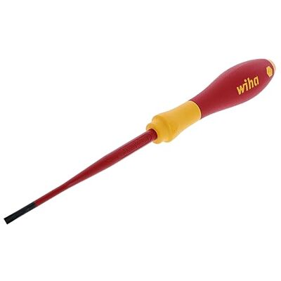 Wiha Ins Screwdriver, Cabinet, 9/64x4 in, Round Wiha Ins Screwdriver, Cabinet, 9/64x4 in, Round