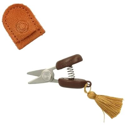 Cohana Seki Mini Scissors 1 piece Steel and Leather Crafting Tool Cohana Seki Mini Scissors 1 piece Steel and Leather Crafting Tool