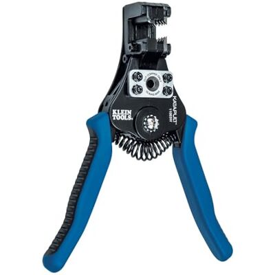 KLEIN TOOLS 11063W Wire Cutter/Wire Stripper, Heavy Duty Automatic Wire Stripper Tool for 8-20 AWG Solid and 10-22 AWG Stranded Electrical Wire KLEIN TOOLS 11063W Wire Cutter/Wire Stripper, Heavy Duty Automatic Wire Stripper Tool for 8-20 AWG Solid and 10-22 AWG Stranded Electrical Wire