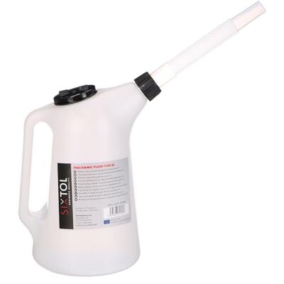SIXTOL MECHANIC FLUID CAN 2L Fluid Pouring Can 2L HDPE Container with Flexible Spout SIXTOL MECHANIC FLUID CAN 2L Fluid Pouring Can 2L HDPE Container with Flexible Spout