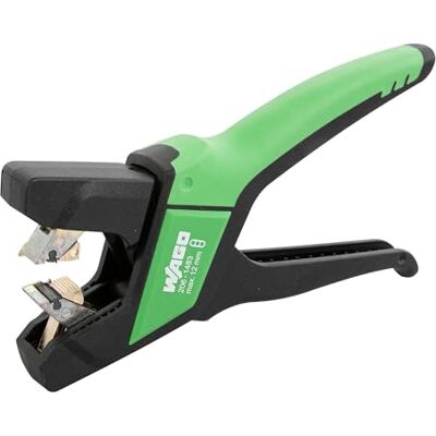 WAGO Wire Stripping Pliers, Flat Cables 12mm Width, 0.75-2.5 mm², Green/Black, Automatic Adjustment WAGO Wire Stripping Pliers, Flat Cables 12mm Width, 0.75-2.5 mm², Green/Black, Automatic Adjustment