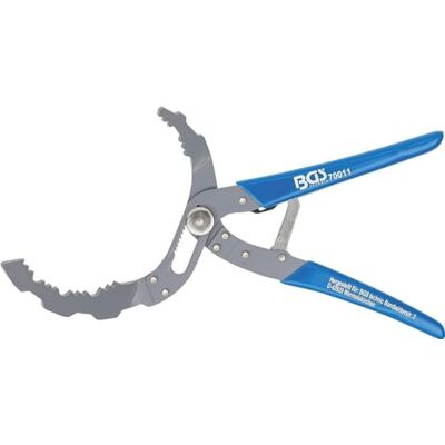 BGS 70011 Oil Filter Pliers self-adjusting Ø 60 120 mm 30° offset jaws BGS 70011 Oil Filter Pliers self-adjusting Ø 60 120 mm 30° offset jaws