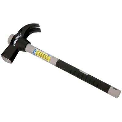WOLFPACK Hammer Nail Handle Fibre Glass Handle with Non-Slip Grip 600g 33cm WOLFPACK Hammer Nail Handle Fibre Glass Handle with Non-Slip Grip 600g 33cm