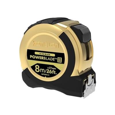 Komelon Gold Pocket Tape Measure 8m x 27 mm MPT87EG Komelon Gold Pocket Tape Measure 8m x 27 mm MPT87EG