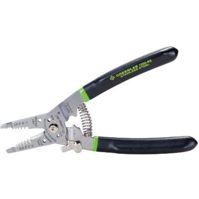 Greenlee 1950-SS Stainless Steel Wire Pro Stripper with Straight Vinyl Handle for 10-18 AWG Greenlee 1950-SS Stainless Steel Wire Pro Stripper with Straight Vinyl Handle for 10-18 AWG