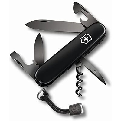 Victorinox , Spartan Onyx Black, Swiss Army Pocket Knife, Medium, Multi Tool, Camping, 13 Functions, Blade, Corkscrew, Can opener Victorinox , Spartan Onyx Black, Swiss Army Pocket Knife, Medium, Multi Tool, Camping, 13 Functions, Blade, Corkscrew, Can opener