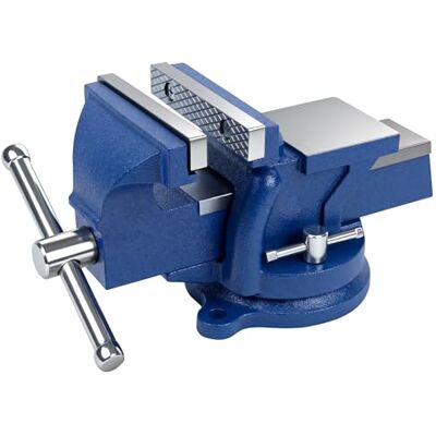 HYCHIKA BETTER TOOLS FOR BETTER LIFE HYCHIKA Bench Vice 4 Inch 100 mm, 360° Swivel Table Vice Clamp, Heavy Duty Vices for Workbench, Vise for Woodworking Metalworking Sanding Drilling Cutting HYCHIKA BETTER TOOLS FOR BETTER LIFE HYCHIKA Bench Vice 4 Inch 100 mm, 360° Swivel Table Vice Clamp, Heavy Duty Vices for Workbench, Vise for Woodworking Metalworking Sanding Drilling Cutting