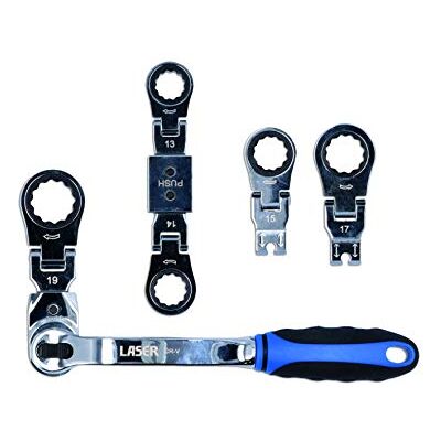 Laser 7863 Multi Head Ratchet Ring Spanner Set Laser 7863 Multi Head Ratchet Ring Spanner Set