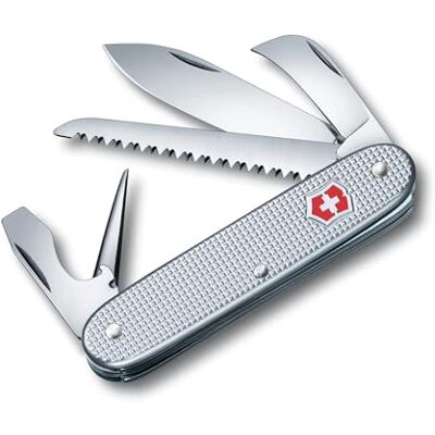 Victorinox Swiss Army 7 Alox Swiss Army Knife, Medium, Multi Tool, 7 Functions, Large Blade, Silver Victorinox Swiss Army 7 Alox Swiss Army Knife, Medium, Multi Tool, 7 Functions, Large Blade, Silver