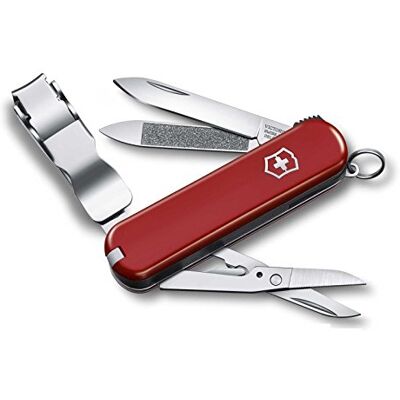 Victorinox Nailclip 580, Swiss Made, 8 Functions, Nail File, Nail Clipper, Blade, Scissors, Red Victorinox Nailclip 580, Swiss Made, 8 Functions, Nail File, Nail Clipper, Blade, Scissors, Red