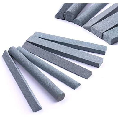 CBRIGHT Knife Sharpening Stone Set,6 pcs 180# Whetstone Set, Coarse Polishing Oilstone Set for Sharpen Chisel Gouge or Most Metal Bladed Cutting Tools, Variety of Shapes(Length3.94Inch) CBRIGHT Knife Sharpening Stone Set,6 pcs 180# Whetstone Set, Coarse Polishing Oilstone Set for Sharpen Chisel Gouge or Most Metal Bladed Cutting Tools, Variety of Shapes(Length3.94Inch)