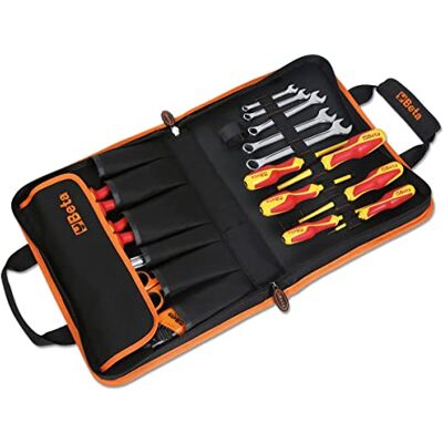 Beta 2001/BZ24 MQ Folding case with assortment of 24 tools for electricians, double handle for better grip, Velcro band to attach the case to the trolley, 020010154 Beta 2001/BZ24 MQ Folding case with assortment of 24 tools for electricians, double handle for better grip, Velcro band to attach the case to the trolley, 020010154