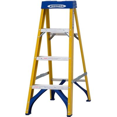 Werner Fibreglass Stepladder 4 Tread Werner Fibreglass Stepladder 4 Tread