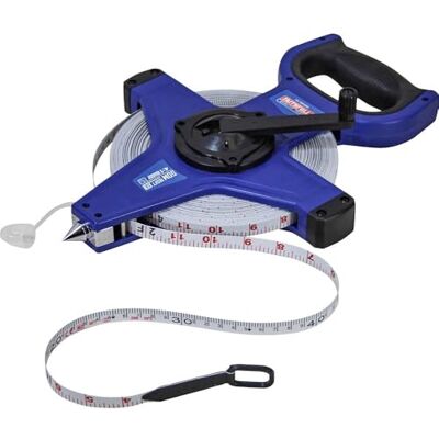 Faithfull FAITMFG50N Fast Rewind Open Frame Surveyors Long Tape 50M (165ft) Faithfull FAITMFG50N Fast Rewind Open Frame Surveyors Long Tape 50M (165ft)