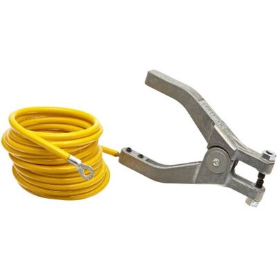 Justrite 08497 10' Long Insulated Grounding Wire With Hand Clamp And 1-4'' Terminal by Justrite 08497 10' Long Insulated Grounding Wire With Hand Clamp And 1-4'' Terminal by