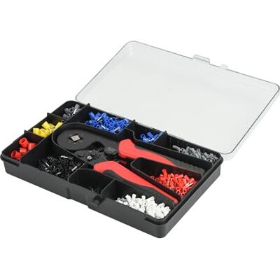 Electraline 59228 Crimping Pliers kit with 1200 pre-Insulated terminals Electraline 59228 Crimping Pliers kit with 1200 pre-Insulated terminals