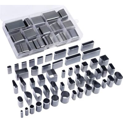 Yizzvb 52 Shape Style Leather Hole Punch Tool for Belts Multiple Shapes Hollow Cutter, Crafting Tools Set for Leather Work Yizzvb 52 Shape Style Leather Hole Punch Tool for Belts Multiple Shapes Hollow Cutter, Crafting Tools Set for Leather Work