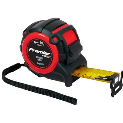 Sealey Premier Tape Measure Extra-Wide Blade 5m(16ft) x 32mm Metric/Imperial AK9850 Sealey Premier Tape Measure Extra-Wide Blade 5m(16ft) x 32mm Metric/Imperial AK9850
