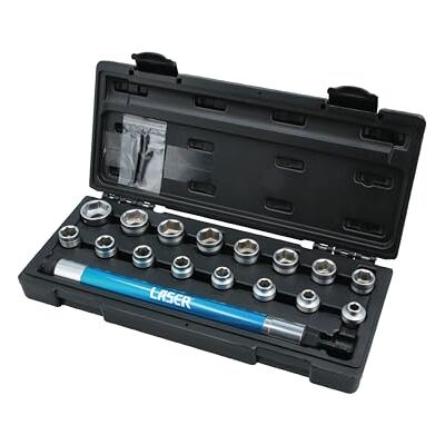 Laser 9249 Deep Nut Driver & Setter Socket Tool Set 18pc Laser 9249 Deep Nut Driver & Setter Socket Tool Set 18pc
