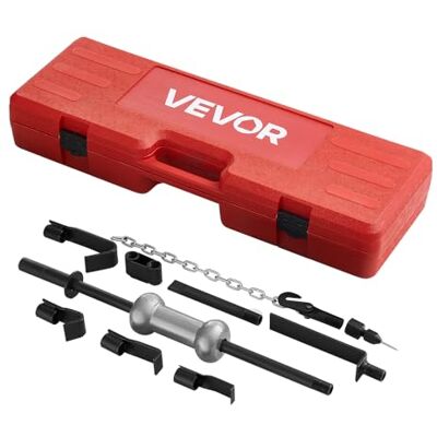 VEVOR Dent Puller Kit, 13-in-1 Slide Hammer Dent Removal Kit, Heavy-Duty Auto Body Truck Repair Automotive Damage Remover Tool Repair Frame with Carrying Case, Extension Rod, Non-Slip Handle VEVOR Dent Puller Kit, 13-in-1 Slide Hammer Dent Removal Kit, Heavy-Duty Auto Body Truck Repair Automotive Damage Remover Tool Repair Frame with Carrying Case, Extension Rod, Non-Slip Handle