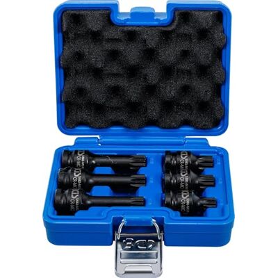 BGS 5380 Impact Bit Socket Set 12.5 mm (1/2") Drive Spline (for XZN) M14 M18 6 pcs. BGS 5380 Impact Bit Socket Set 12.5 mm (1/2") Drive Spline (for XZN) M14 M18 6 pcs.
