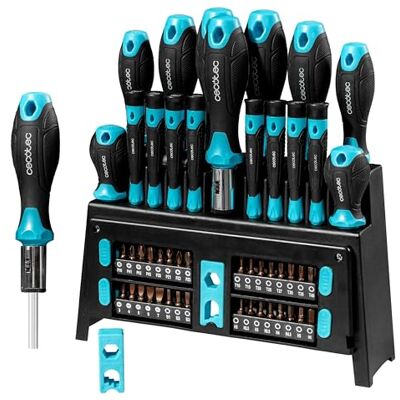 Cecotec HardGyro 510 Magnetic Screwdriver Set, Steel CR-V, 32 Bits S2, Bit Holder Screwdriver with Ratchet, Magnetizer, 8 Precision Screwdrivers, Holder Included Cecotec HardGyro 510 Magnetic Screwdriver Set, Steel CR-V, 32 Bits S2, Bit Holder Screwdriver with Ratchet, Magnetizer, 8 Precision Screwdrivers, Holder Included