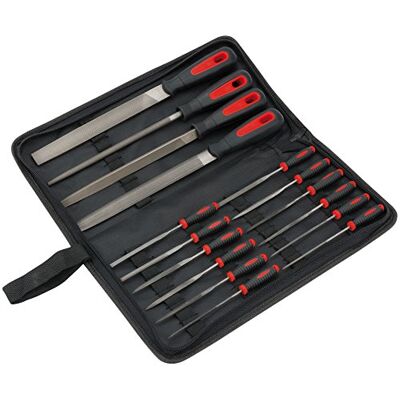 Draper Redline 68904 File Set (16-Piece), Red/Black Draper Redline 68904 File Set (16-Piece), Red/Black