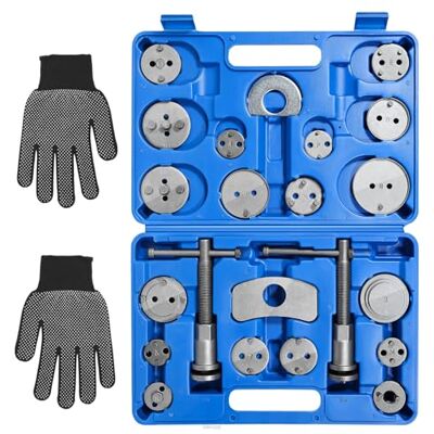 Uten Brake Calliper Tool Sets Disc Brake Pad and Caliper Service Tool Kit, Universal Disc Brake Caliper Wind Back Tool for Brake Pad Replacement Reset 22 Pieces Uten Brake Calliper Tool Sets Disc Brake Pad and Caliper Service Tool Kit, Universal Disc Brake Caliper Wind Back Tool for Brake Pad Replacement Reset 22 Pieces
