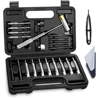 BESTNULE 24 Pcs Roll Pin Punch Set, Gunsmithing Punch Tools, Made of Solid Material Including Steel Punch with Hammer, Ideal for M1911 and Other Pistols with Organizer Storage Container BESTNULE 24 Pcs Roll Pin Punch Set, Gunsmithing Punch Tools, Made of Solid Material Including Steel Punch with Hammer, Ideal for M1911 and Other Pistols with Organizer Storage Container