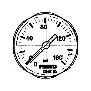 FESTO 527405 Model MA-27-160-M5-PSI Pressure Gauge FESTO 527405 Model MA-27-160-M5-PSI Pressure Gauge