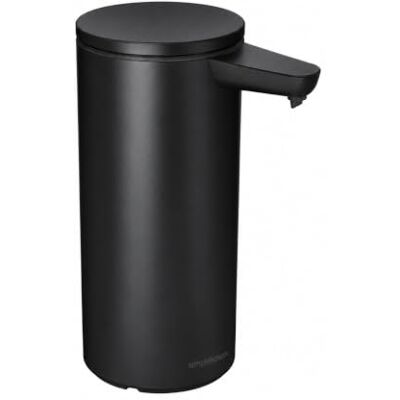 simplehuman Sensor Pump, 414ml Automatic Soap Dispenser, Matte Black Touch-Free, Variable Dispense, Drip-Free Spout, Runs 8 Months Per Charge, Waterproof Steel simplehuman Sensor Pump, 414ml Automatic Soap Dispenser, Matte Black Touch-Free, Variable Dispense, Drip-Free Spout, Runs 8 Months Per Charge, Waterproof Steel