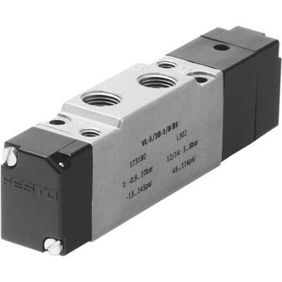 FESTO 173180 Model VL-5/3B-1/8-B1 Pneumatic Valve FESTO 173180 Model VL-5/3B-1/8-B1 Pneumatic Valve