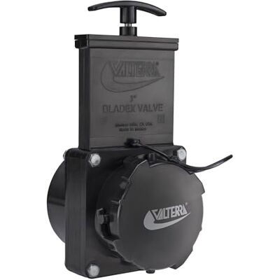 Valterra 3" Stainless Steel RV Waste Dump Gate Valve w/Cap (1) Valterra 3" Stainless Steel RV Waste Dump Gate Valve w/Cap (1)