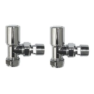 iBathUK - Premium Chrome Angled - 15mm - Radiator Valve iBathUK - Premium Chrome Angled - 15mm - Radiator Valve