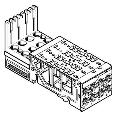 FESTO 546806 Model VMPA1-AP-4-1-EMM-4 Sub-Base FESTO 546806 Model VMPA1-AP-4-1-EMM-4 Sub-Base