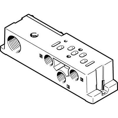 FESTO 539726 Model VABS-S4-1S-N14-K2 Sub-Base FESTO 539726 Model VABS-S4-1S-N14-K2 Sub-Base