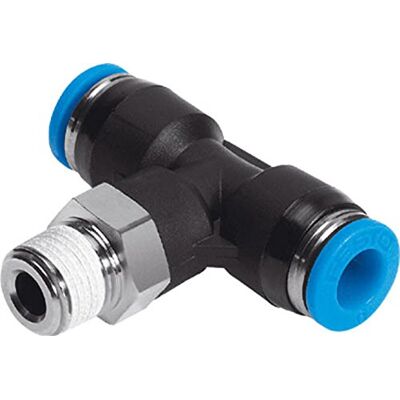 FESTO QST-10 Push-In T-Connector, 6.7 mm FESTO QST-10 Push-In T-Connector, 6.7 mm