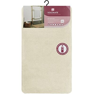 JVL - Solemate Eco-Bath Mat - 60x100cm - Ivory - Bath Mat JVL - Solemate Eco-Bath Mat - 60x100cm - Ivory - Bath Mat