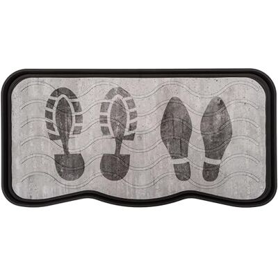 Nicoman Boot Tray Shoe Organiser Non Slip Washable Multipurpose Container Floor Carpet Protection for Indoor Outdoor (Footprints, Pack of 2) Nicoman Boot Tray Shoe Organiser Non Slip Washable Multipurpose Container Floor Carpet Protection for Indoor Outdoor (Footprints, Pack of 2)