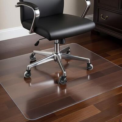 COSYLAND Floor Protection Mat Office Chair Transparent Non-Slip Chair Pad for Carpet & Hard Floors, Floor Protection Office Chair Pad 90 x 120 cm, Milk White COSYLAND Floor Protection Mat Office Chair Transparent Non-Slip Chair Pad for Carpet & Hard Floors, Floor Protection Office Chair Pad 90 x 120 cm, Milk White