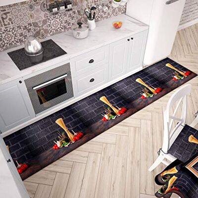 PETTI Artigiani Italiani -Kitchen Rug, Kitchen Rectangualr Rugs, Area Rug, 3D Print Pattern, 100% Made in Italy PETTI Artigiani Italiani -Kitchen Rug, Kitchen Rectangualr Rugs, Area Rug, 3D Print Pattern, 100% Made in Italy