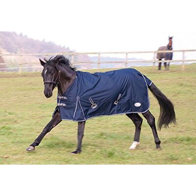 Rhinegold Torrent Outdoor Rug-Lightweight.No fill, Navy, 4'0 Rhinegold Torrent Outdoor Rug-Lightweight.No fill, Navy, 4'0