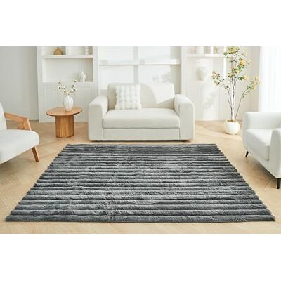GC GAVENO CAVAILIA Faux Fur Fleece Area Rugs For Living Room Bedroom, Dining Room, Office Indoor Outdoor Washable Rug Non Slip Floor Mat Thick Pile Carpet Runner Fluffy Shaggy Rug, 160x230 Cm GC GAVENO CAVAILIA Faux Fur Fleece Area Rugs For Living Room Bedroom, Dining Room, Office Indoor Outdoor Washable Rug Non Slip Floor Mat Thick Pile Carpet Runner Fluffy Shaggy Rug, 160x230 Cm