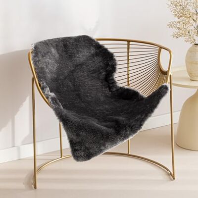 Sonive Grey Faux Fur Area Rug 90x60 cm Chair Cover Seat Pad Soft, Kids Small Area Rugs for Bedroom Sofa Living Room Sonive Grey Faux Fur Area Rug 90x60 cm Chair Cover Seat Pad Soft, Kids Small Area Rugs for Bedroom Sofa Living Room