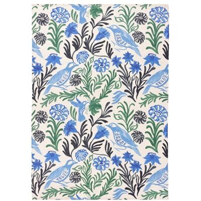 furn. Alentejo Rug – Indoor/Outdoor Watercolour Floral Bird Washable Weather Resistant Flatweave Rug (Ocean 120x170cm) furn. Alentejo Rug – Indoor/Outdoor Watercolour Floral Bird Washable Weather Resistant Flatweave Rug (Ocean 120x170cm)
