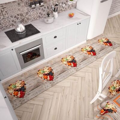 PETTI Artigiani Italiani -Kitchen Rug, Kitchen Rectangualr Rugs, Area Rug, 3D Print Pattern, 100% Made in Italy PETTI Artigiani Italiani -Kitchen Rug, Kitchen Rectangualr Rugs, Area Rug, 3D Print Pattern, 100% Made in Italy