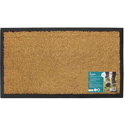 JVL Plain Granite Design Tufted Door Mat - 40cm x 70cm JVL Plain Granite Design Tufted Door Mat - 40cm x 70cm