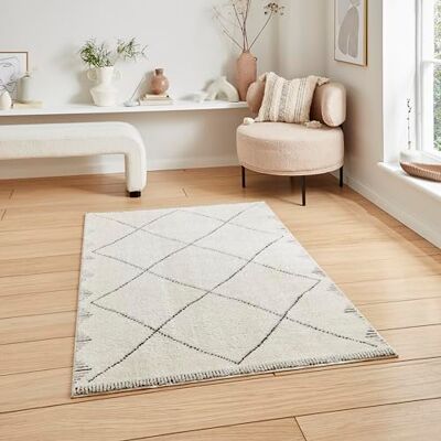Think Rugs Garda HG803 Cream/Charcoal 120 x 170 Think Rugs Garda HG803 Cream/Charcoal 120 x 170
