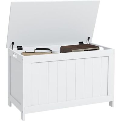 HOMCOM Storage Chest - Safety Hinges - Living Room Bench HOMCOM Storage Chest - Safety Hinges - Living Room Bench